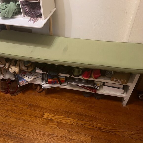 Rustic Handmade Wood Entry Bench - Picture 5 of 6